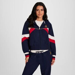 Champion -  Women's Gold Medal Full Zip Split Hoodie  Navy Blue